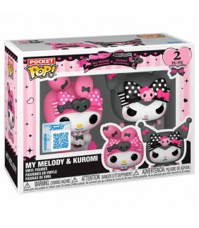Blister 2 figuras Pocket Pop My Melody & Kuromi Ex