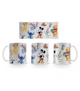 Taza Mix Personajes Disney blanca 315 ml