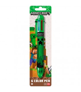 Boligrafo 6 colores Minecraft
