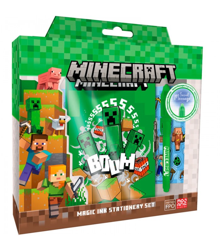 Diario con boligrafo magico Minecraft
