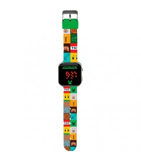 Reloj led Minecraft Digital