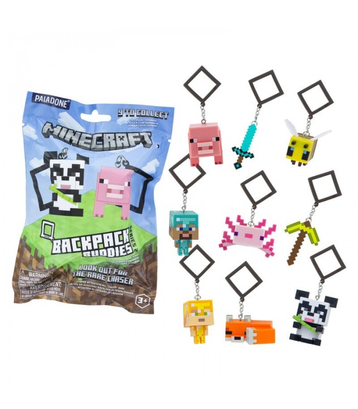 Display Surtido 24 pcs Minecraft Backpack Buddies 