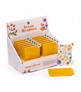 Espejo de Bolsillo con funda Abejas y Néctar