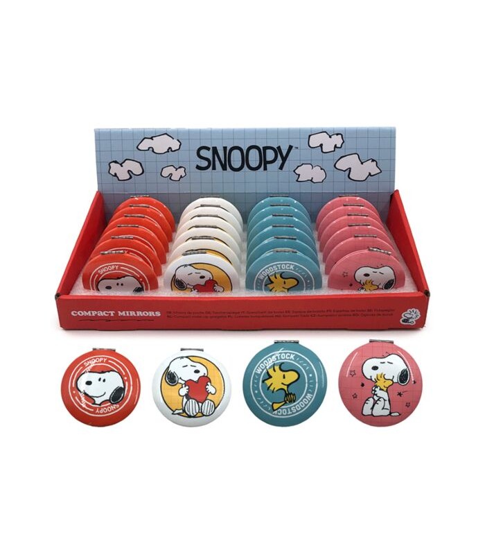 Espejo de Bolsillo Peanuts Snoopy & Woodstock