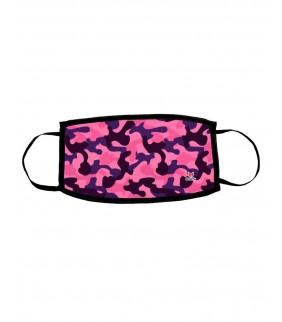 Mascarilla Camuflaje rosa Homologada adulto lavabl