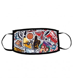 Mascarilla Graffiti Homologada Adulto Lavable