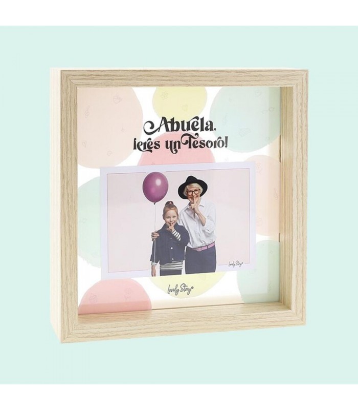 MARCO DE FOTOS DE MADERA - ABUELA  ¡ERES UN TESORO