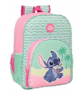 MOCHILA JUNIOR 8CM ADAPT A CARRO STITCH ICE CREAM
