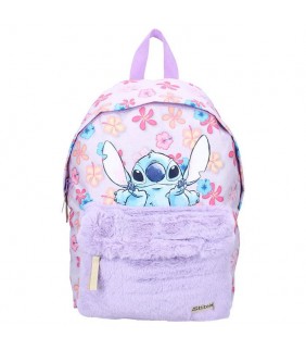 MOCHILA INFANTIL CON BOLSILLO 36CM PELUCHE STITCH 