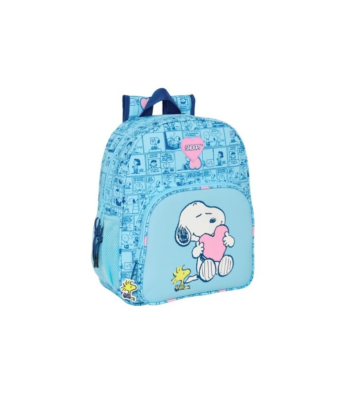 Mochila Juvenil Snoopy Adaptable a Carro con Bolsi