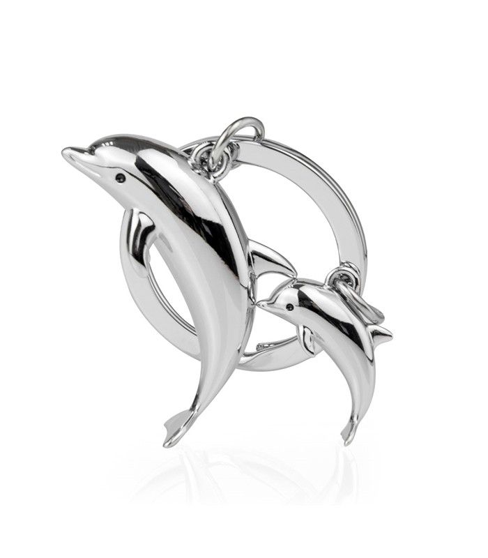Dolphin Family Keychain