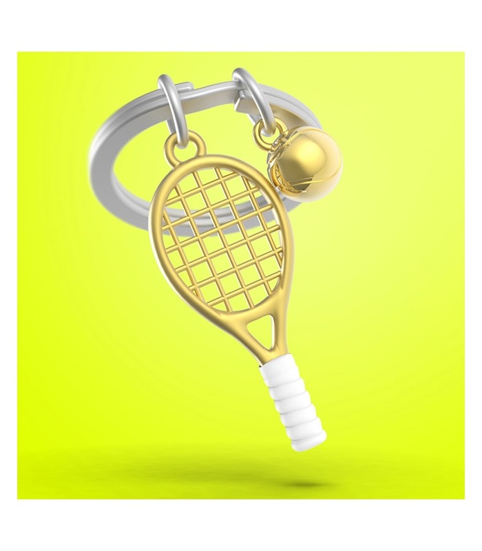 Llavero de raqueta de tenis