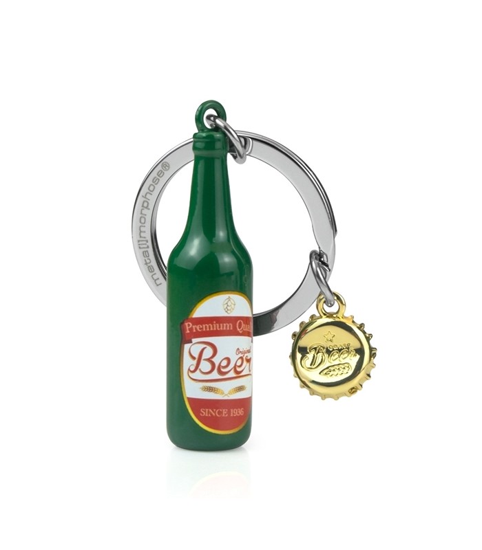 Llavero de botellas de cerveza