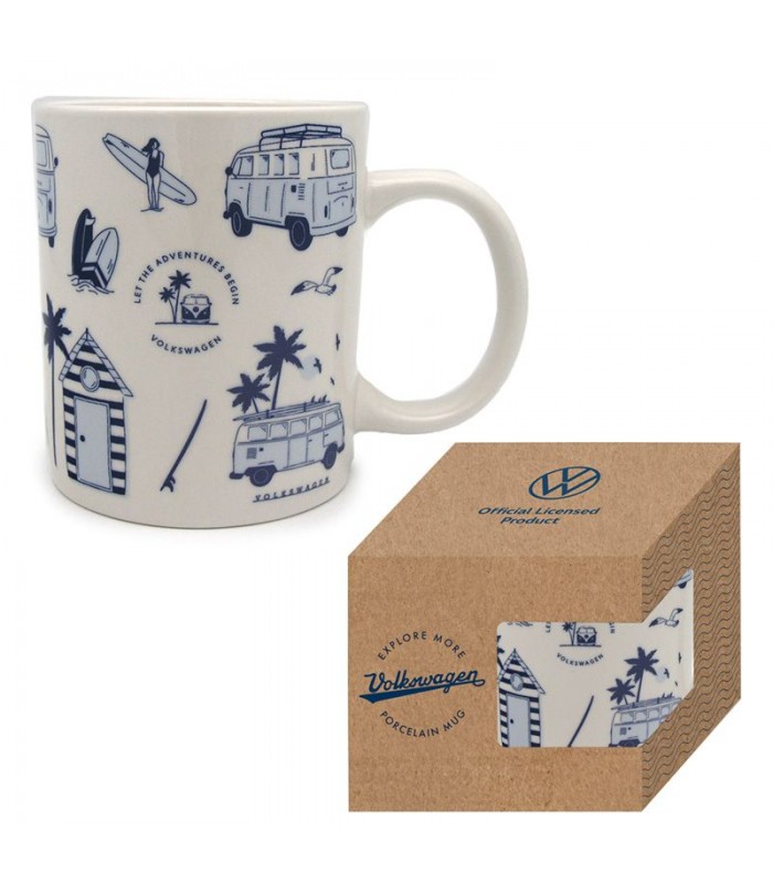 Taza de Porcelana Caravana VW Volkswagen T1 Camper