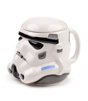 Taza de Cerámica 3D con Forma Casco Soldado Imperi