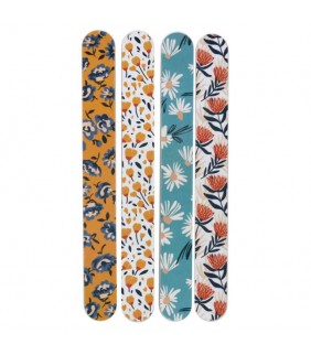 Limas de Uñas - Diseño Floral Margaritas  Peonías 