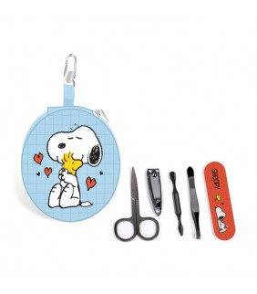 Peanuts Snoopy & Woodstock 5 Piece Round Manicure 
