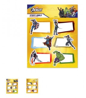 ETIQUETAS ADHESIVAS PREMIUM MARVEL LOS VENGADORES