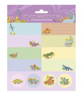 ETIQUETAS ADHESIVAS DINOSAURIOS