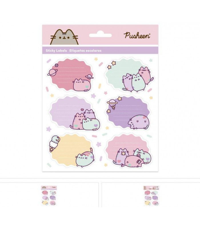 ETIQUETAS ADHESIVAS PREMIUM PUSHEEN