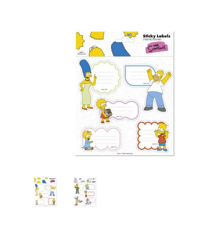 ETIQUETAS ADHESIVAS PREMIUM THE SIMPSONS