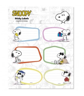 ETIQUETAS ADHESIVAS PREMIUM SNOOPY