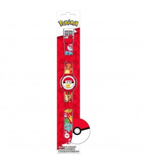 Reloj digital Pokemon rojo