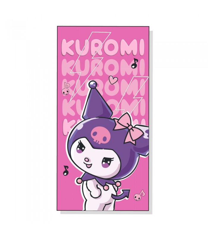 Toalla Kuromi Hello Kitty microfibra
