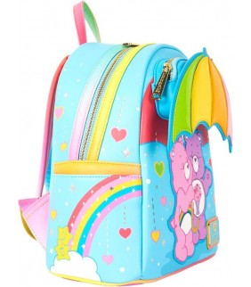 Mini mochila osos amorosos con paraguas arcoiris