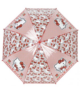 Paraguas manual transparente Hello Kitty 48cm