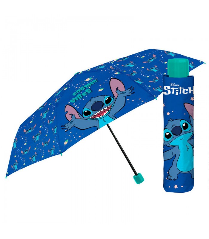 Paraguas plegable manual Stitch Disney 50cm