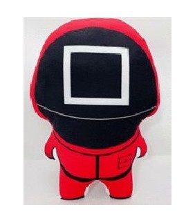 PELUCHE JUEGO DEL CALAMAR VIGILANTE CUADRADO