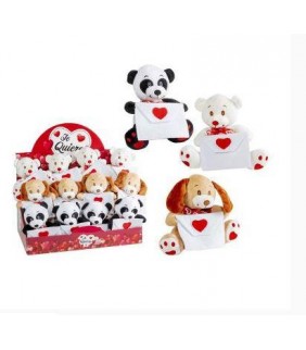 Expositor peluches animales c/sobres 21cm