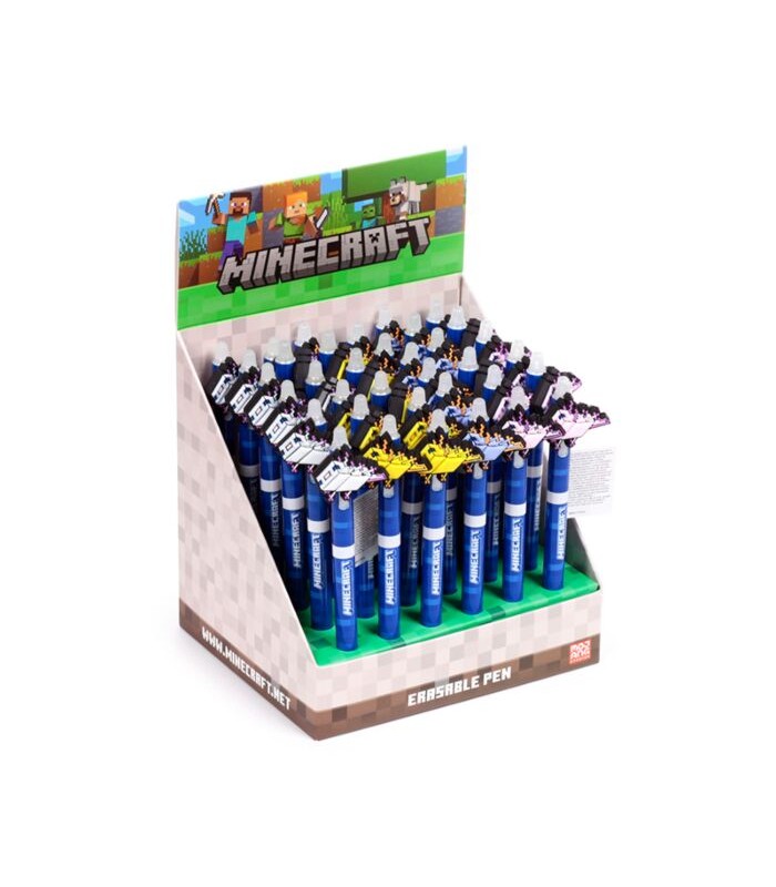 Inkredible Erasable Pen with PVC Minecraft Topper