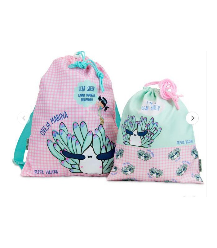 Pack Bolsas multiusos y Mochila blanda recicladas 