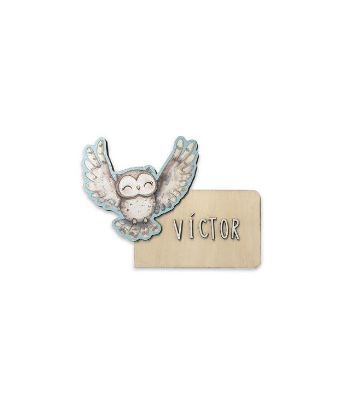 PLACA PERSONALIZABLE BUHO