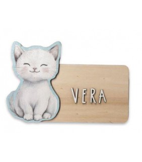 PLACA PERSONALIZABLE GATO 