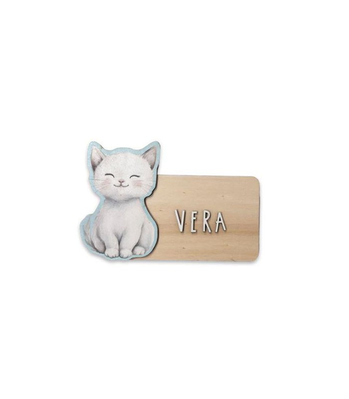 PLACA PERSONALIZABLE GATO 
