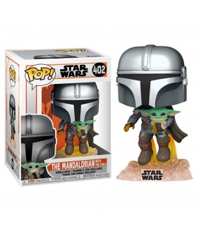 Figura POP Star Wars The Mandalorian Mando Flying 
