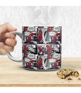 Taza XL página de cómic Spider-Man 550 ml