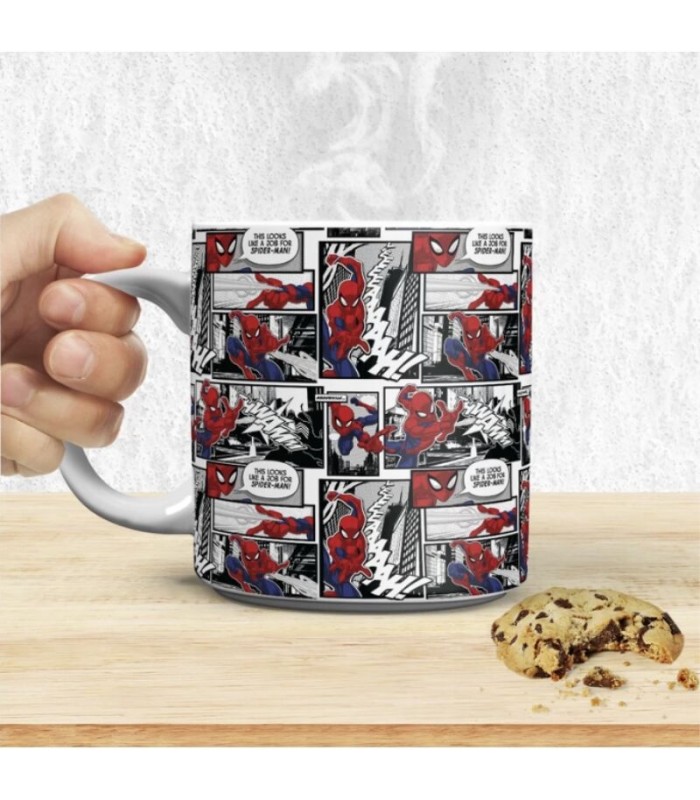 Taza XL página de cómic Spider-Man 550 ml