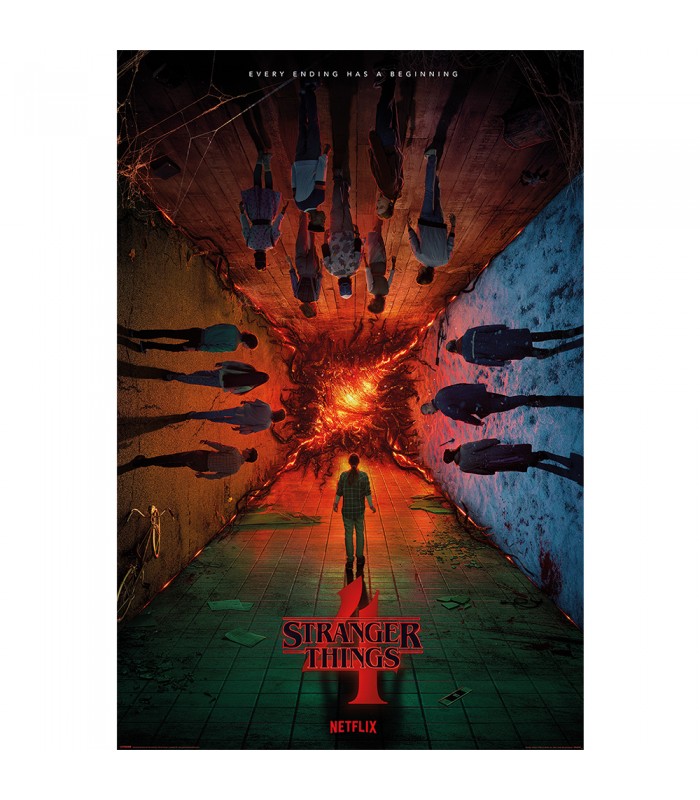 POSTER STRANGER THINGS T4 EVERY ENDING HAS A BEGIN