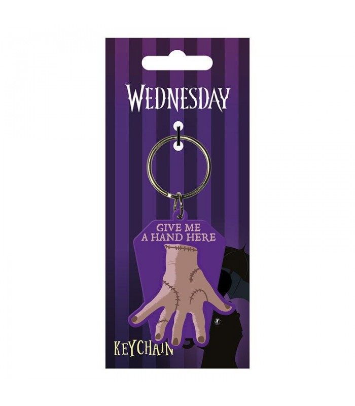 Llavero goma choca la mano Wednesday