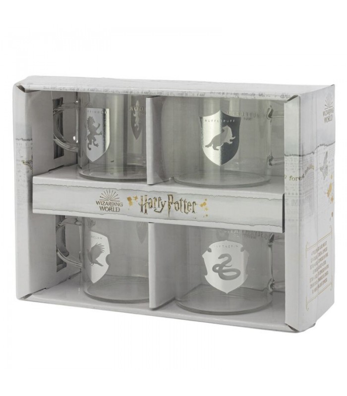 Set 4 Tazas Cristal Expresso Harry Potter