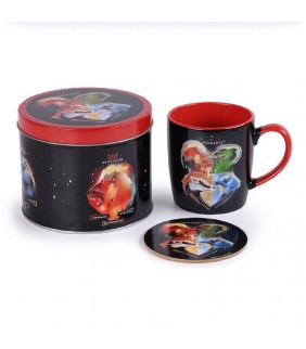 Lata regalo taza   posavasos Harry Potter Escudos