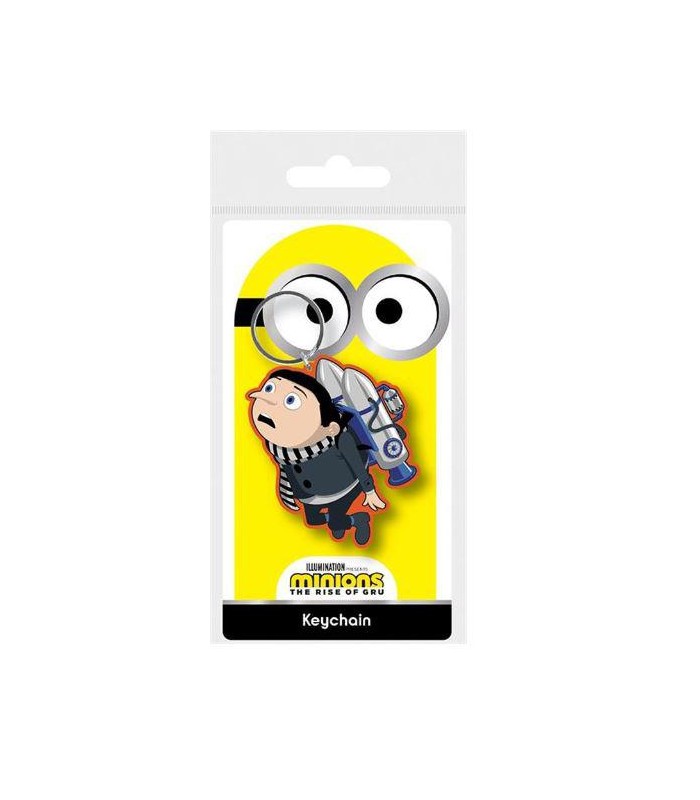 Llavero de caucho Minions Gru Jetpack