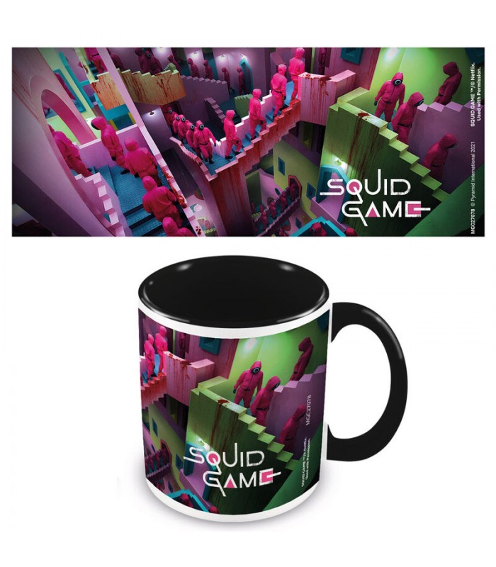 Taza color interno Netflix Squid Game Escaleras