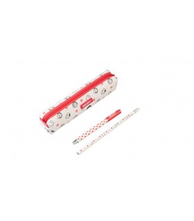 SET ESTUCHE CON BOLIGRAFO Y LAPIZ SNOOPY LOVE SEAS