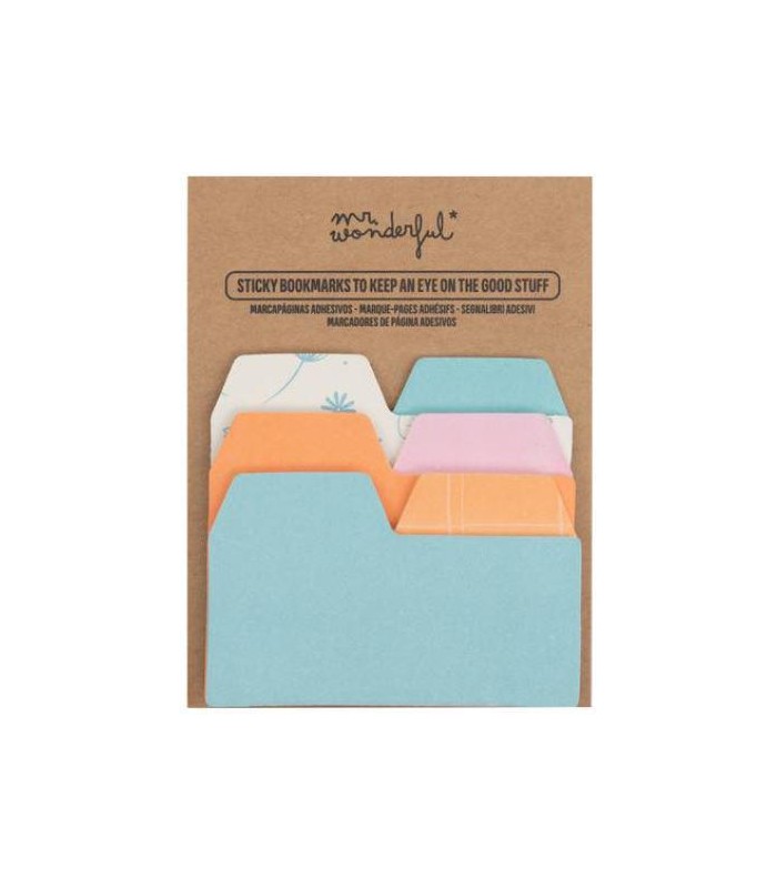 Mr  Wonderful - Marcapáginas adhesivos para no per