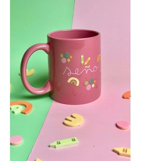 TAZA ROSA SEÑO